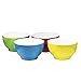 Bruntmor 20 Ounce Ceramic Dessert Bowl Set Of 4 in Red, Blue, Yellow, Green, 20 Oz Porcelain Dip Bowls for Ice Cream, Snacks, Safe For Oven, Microwave, Dishwasher, Ideal Gift