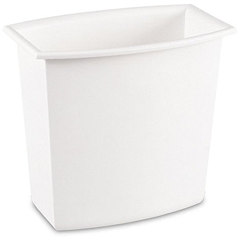 Sterilite Corp. 10220012 Rectangular Vanity Wastebasket 2 Gallons (Assorted Colors)
