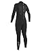 O'Neill Women's Epic 4/3mm Back Zip Full Wetsuit, Black/Black/Black, 14