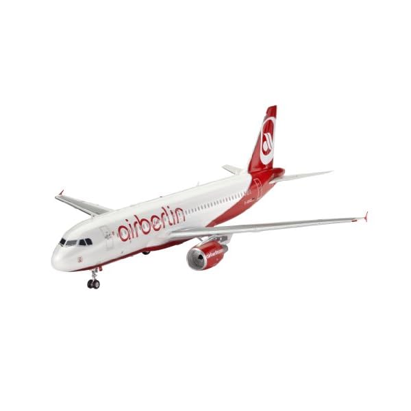 Revell Modellbausatz Flugzeug 1:144 - Airbus A320 AirBerlin im Maßstab 1:144, Level 3, originalgetreue Nachbildung mit… – Bild 4