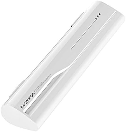 Travel UV Toothbrush Sanitizer Holder case - Portable Antibacterial Toothbrush Container, Rechargeable cleaning Box with Cover, Good for Oral Health (White)