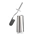 Joseph Joseph 70517 Flex Toilet Brush with Slim Holder Flexible Anti-Drip, Stainless Steel