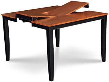 Trithi Furniture - Fullerton EXTENDABLE Counter Height Table (Black Frame)