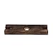 GoCraft Handmade Antique Wood Wine Bottle & Glass Holder – Rustic Countertop Stand for 1 Bottle & 2 Glasses – Vintage Wine Caddy for Home Bar, Kitchen, and Dining Room Décor