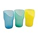 HealthSmart Nosey Drinking Cups Combo Set, 8 ounces, Set of 3, Yellow, Green and Blue
