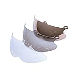 Universal Screw On Type Motorcycle Half & Open Face Helmet Shield Smoke Tint