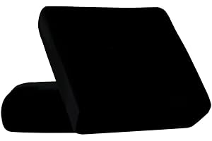 HOOBUY Waterproof Couch Cushion Cover 2Pieces Stretch Sofa Slipcovers Furniture Protector with Elastic Suitable for Loveseat,2 Seater Sofa (2, Black)