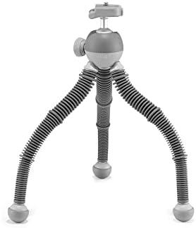 JOBY PodZilla Large Flexible Tripod with Ball Head Included, Phone Tripod from The Creators of GorillaPod, Compatible with iPhone, Smartphones, Compact Mirrorless Cameras, Devices up to 2.5kg, Gray