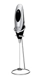 BonJour Coffee Hand-Held Battery-Operated Beverage Whisk / Milk Frother, Silver, Primo Latte(tm)