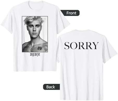 Amazon.com: Justin Bieber Official Purpose Tour B&W Sorry Back