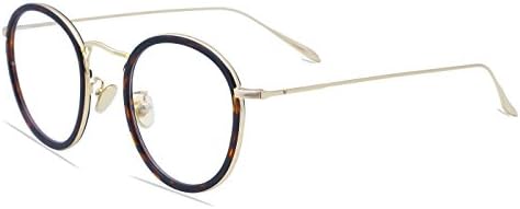 Ted Virtu Gold Round Metal Frame AR Lens, 1718078 Spectacles Eyeglass for Men and Women