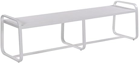 Chapman 74" Dining Bench - Frame, SPECTRUM MUSHROOM-Textured Black Frame-Coal Strap
