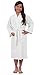 Turkuoise Girls Waffle Robe, Spa Party Bathrobe Made in Turkey (1023-WHT-SM)