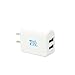 TLI-Direct® 15W 3A 2-Port USB Wall Charger For iPhone 6 6S Plus iPad iPod Samsung Galaxy S6 Edge Note 5 4 Premium Quality Full Speed 2A 1A Home Smart Charger For Any SmartPhone Tablet