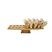 BambooMN 22 Inch Natural Bamboo Oblong Food Cone Display Tamaki Stand for Restaurants, Catered Events, Party or Buffets, Holds up to 20 Cones
