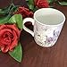 Lightahead Elegent Bone China Coffee Tea Mug set of 4, in attractive gift box in Lavender Floral Design 10 oz each cup