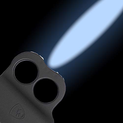 Guard Dog Stun Gun for self Defense with LED Flashlight Black