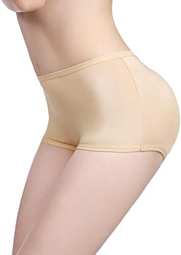 Control Panties Pad,Hip Pads Hip Enhancer Panties Seamless Control Underwear Shaper Breathable Close-Fitting Sponge Padded Panties Refreshing Series,Flesh,L