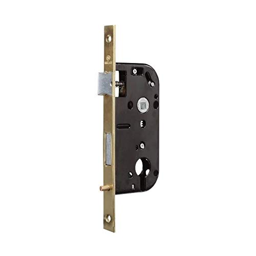 Bricard Serrure à Mortaiser 2654 Mortice Lock for Entrance Door, Axle 45 mm, Profile for Blockages, Supersûreté, Chifral, Round, Colour: Black