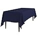 LinenTablecloth 60 x 102-Inch Rectangular Polyester Tablecloth Navy Blue