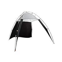 Naughty Boy Lucas Portable Outdoor Beach Canopy Sun Shade Triangle Tent Shelter for Camping Fishing (Black and Grey)