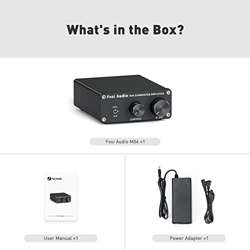 Fosi Audio M04 Subwoofer Amplifier for Home Theater Mono Channel