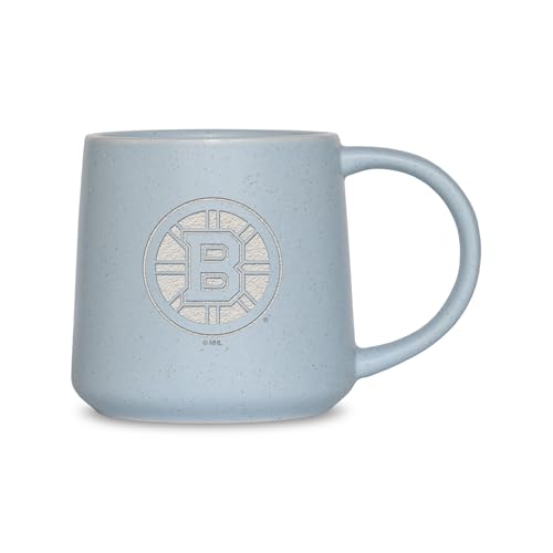 Rico Industries NHL Hockey Boston Bruins Baby Blue 16oz Ceramic Taper Mug