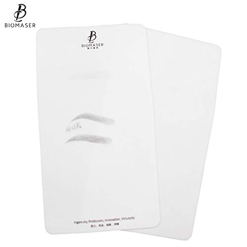 Inkless Microblading Tattoo Practice Skin - BIOMASER No Ink Needed Blank Practice Skin for Permanent Makeup and Microblading Practice