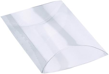 Amazon Com Large Clear Pillow Favor Boxes 4 Set Of 12 Home