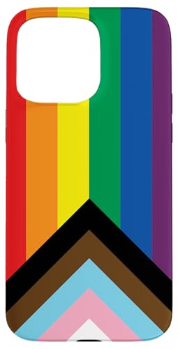 LGBTQ+ Progress Pride Flag Case for iPhone 15 Pro Max
