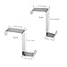 BESTOMZ 12pcs Over Door Hanger, Stainless Steel Over Door Hooks Cabinet Draw Clothes Hanger