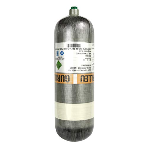 IORMAN 4500psi High Pressure Composite Cylinder Carbon Fiber PCP Paintball Air Tank (Empty Bottle) (6.8L DOT Tank)