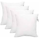 Accent Home 4 Pc Pack Throw Pillow Inserts Hypoallergenic Square Form Sham Stuffer 18