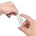 MXRS Pen Clips Silver,70mm-20mm Stainless Steel Pencile Holder for Notebook,Journals,Paper,Clipboard,Pictures-Fits Almost Any Pen Size 10 Pack
