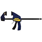 IRWIN QUICK-GRIP Bar Clamp, One-Handed, Medium-Duty, 12-Inch (1964718)