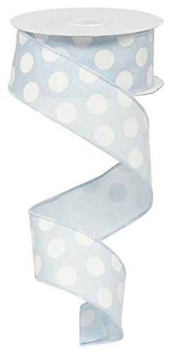 Polka Dot Wired Edge Ribbon (1.5