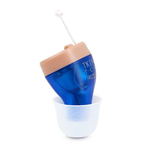 TKING Rechargeable Hearing Amplifier for Adults,Superior Noise Reduction & Feedback Cancelling,Aid and Assist Hearing (Blue, Rechargeable Type)