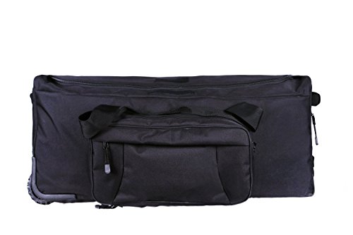 Military Tactical Wheeled Deployment Trolley Duffel Bag Heavy-Duty Camping Hiking Running ...
