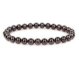 Natural AA Grade Red Garnet Gemstone 6mm Round Beads Stretch Bracelet 7