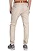 ITALY MORN Men's Chino Khaki Flat Front Casual Pants L Cream Khaki