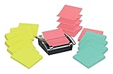Post-it Sheet Super Sticky Note and Dispenser Value Pack, 3 x 3 Inches, 90-Sheet Pad (12 Pack)