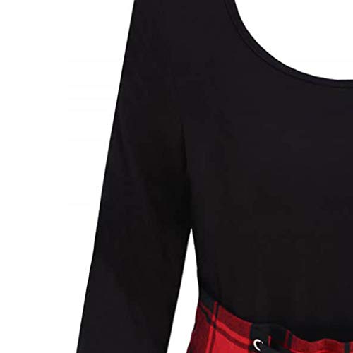lace up back skater dress Lace Up Skater Dress 3XL / Black main image 1
