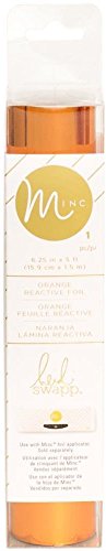 Heidi Swapp - MINC Reactive Foil - Six 6.25" x 5' Rolls - Light Pink, Orange, Silver, Gold, Rose Gold and Holographic