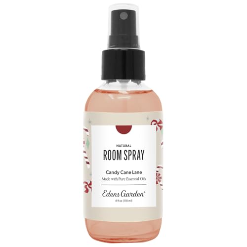Edens Garden Candy Cane Lane Natural Room & Linen Spray – 100% Pure Essential Oil Holiday Mist for Christmas, Linens & Home – Non-Toxic, Long-Lasting Scented Aromatherapy Spray, 4 fl oz (118 ml)