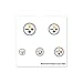 Pittsburgh Steelers 4-Pack Temporary Nail Tattoos