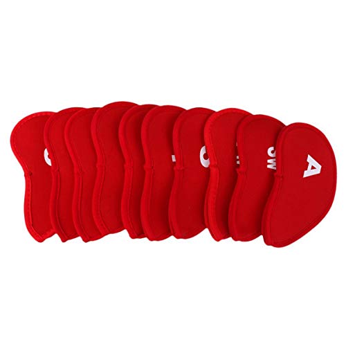 image for Jinxuny Golf Iron Head Cover Club Heads Protector 10Pcs Golf Head Cove