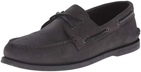 mens black sperry boat shoes
