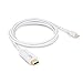 ITANDA Mini DisplayPort (Thunderbolt) to HDMI Cable, Mini DP to HDMI Female 6ft Cord Gold Plated for MacBook, iMac(LG51) Macbook Pro Surface Pro Dock in White