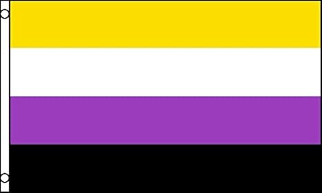 Az Flag Bandera Del Orgullo No Binario 150x90cm Bandera Genderqueer 90 X 150 Cm Amazon Es Jardin