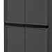 Sterilite 2-Pack 4 Shelf Cabinet, Lockable Utility Storage w/ Adjustable Shelves, Gray - Plastic Shelving Unit for Organizing Garage, Pantry, Basement, Laundry Room or Mudroom